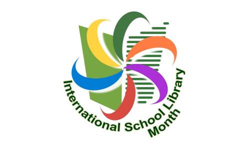 Międzynarodowe logo Miesiąca Bibliotek Szkolnych