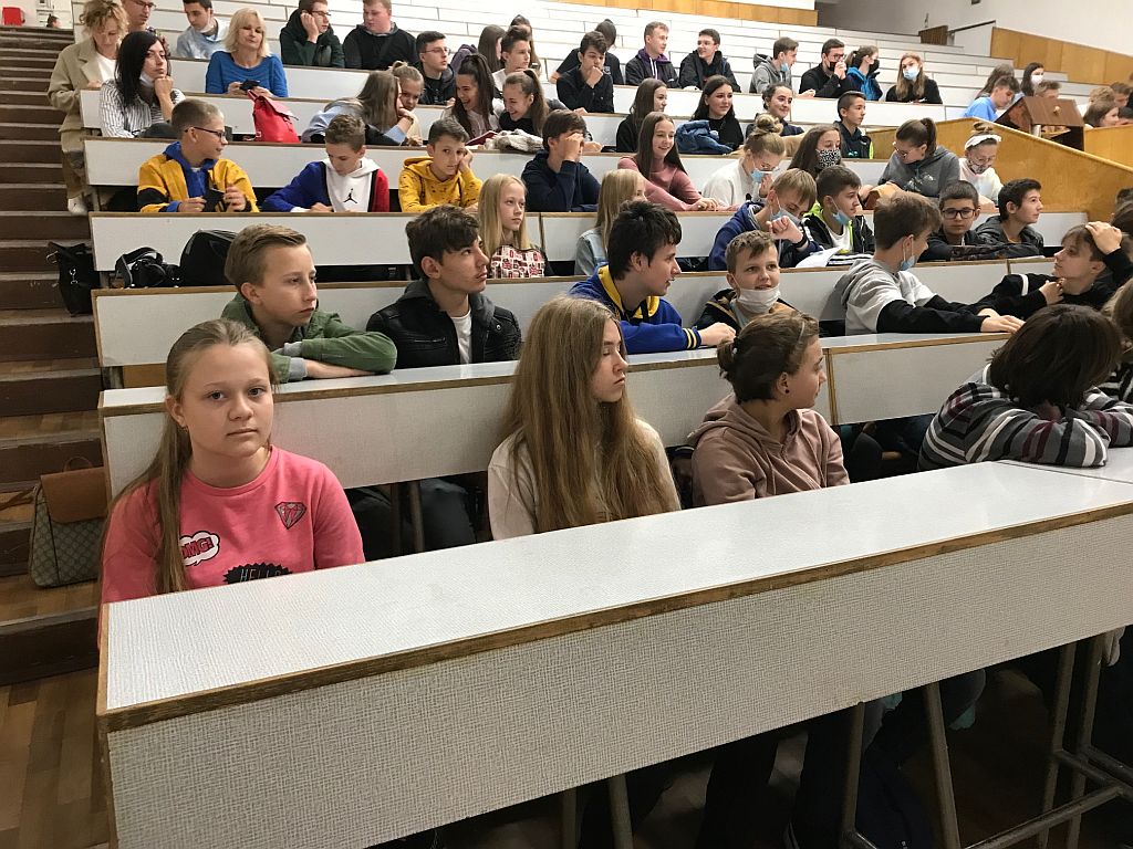 Uczniowie na Uniwersytecie Śląskim